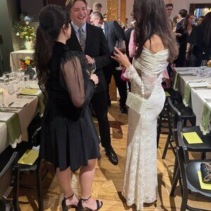 Nordstrom Lace Long Sleeved Cream Dress